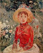 Berthe Morisot Le corsage rouge oil painting artist